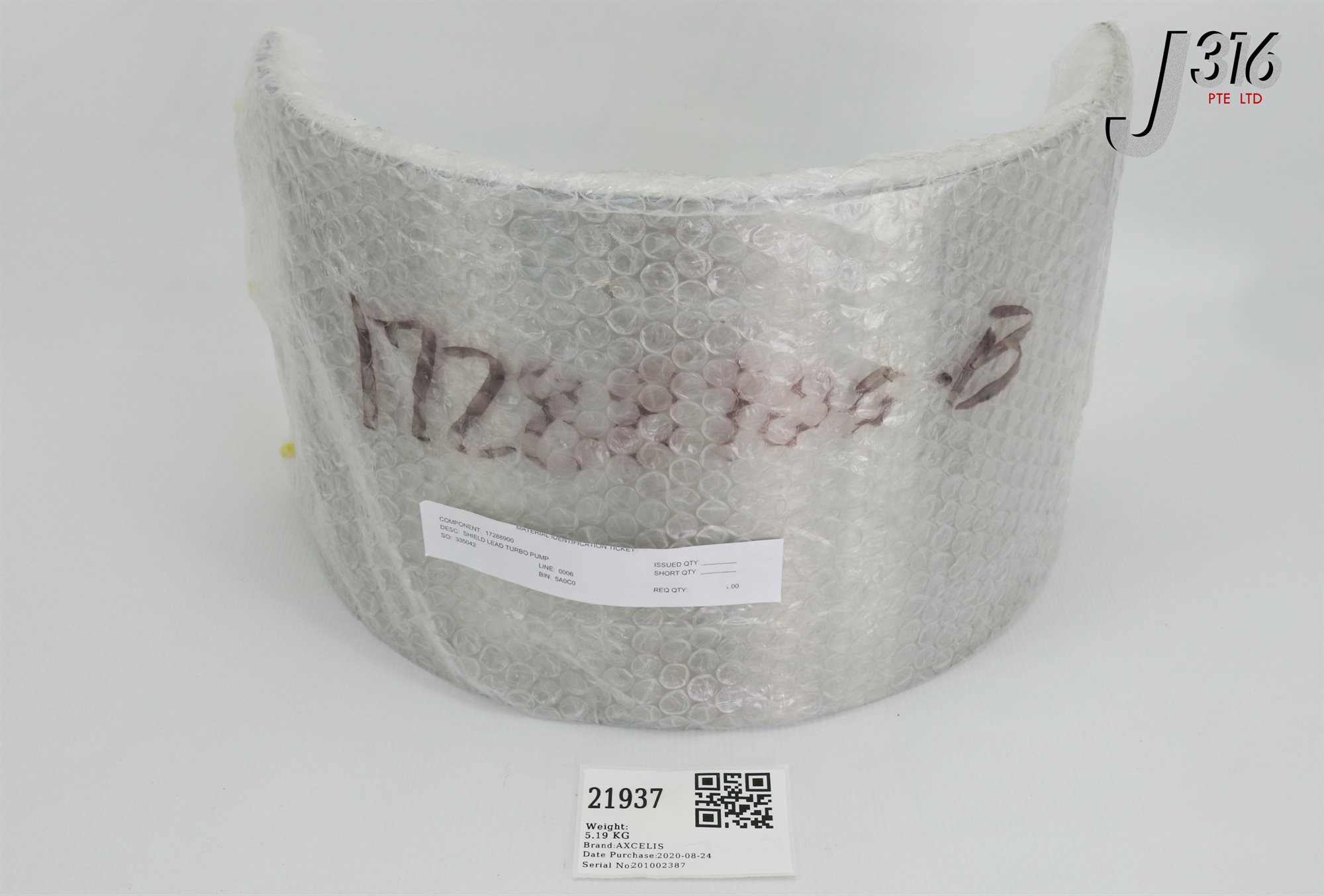 写真 21937 AXCELIS SHIELD LEAD TURBO PUMP (NEW) 17288900 | eBay